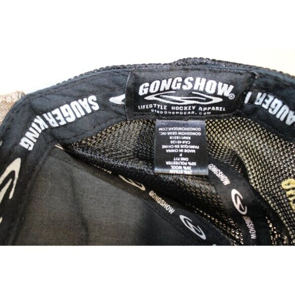 Mens Gongshow Hockey Trucker Snapback Mesh Hat Cap One Size OS Sauger King - Picture 7 of 8